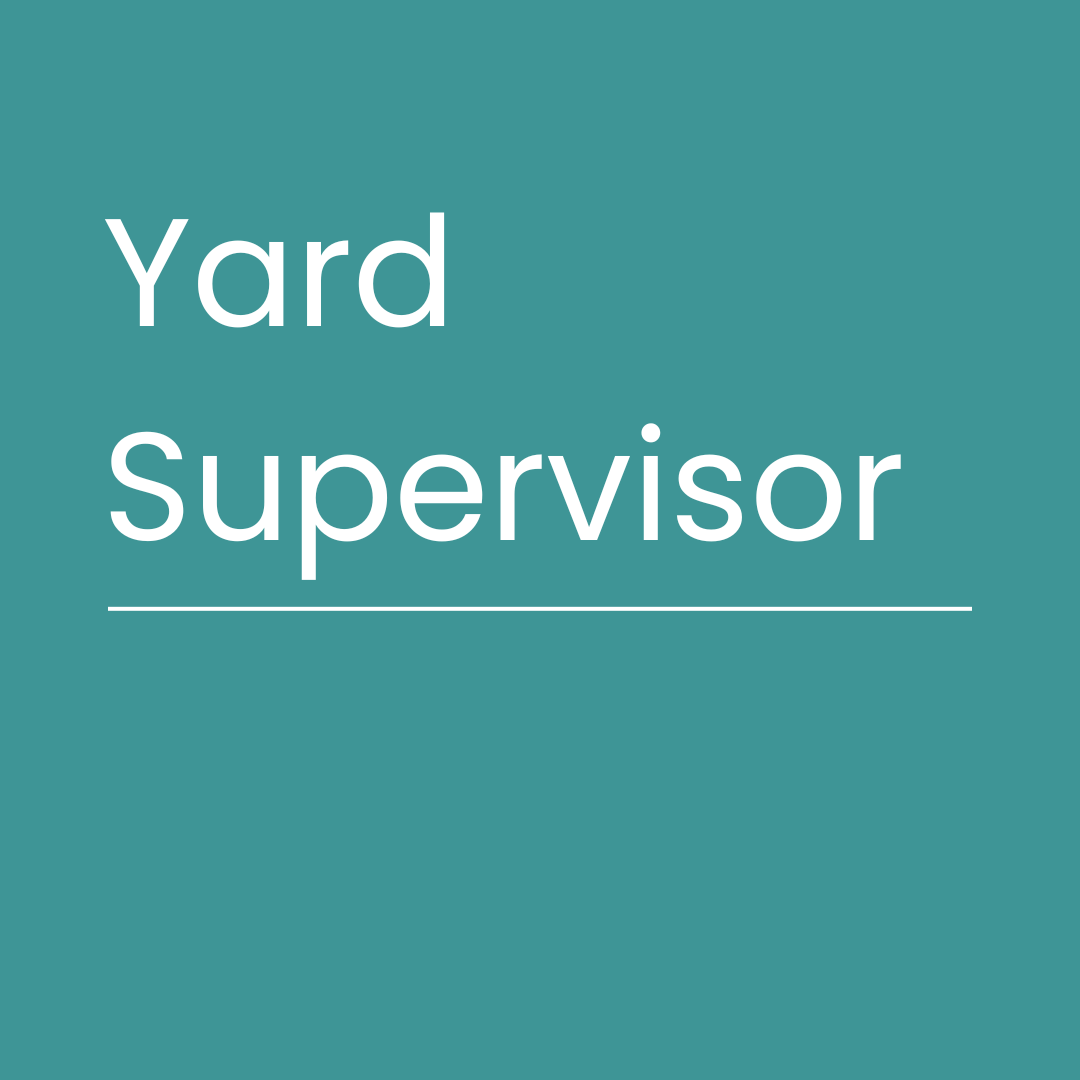We’re Hiring Yard Supervisor
