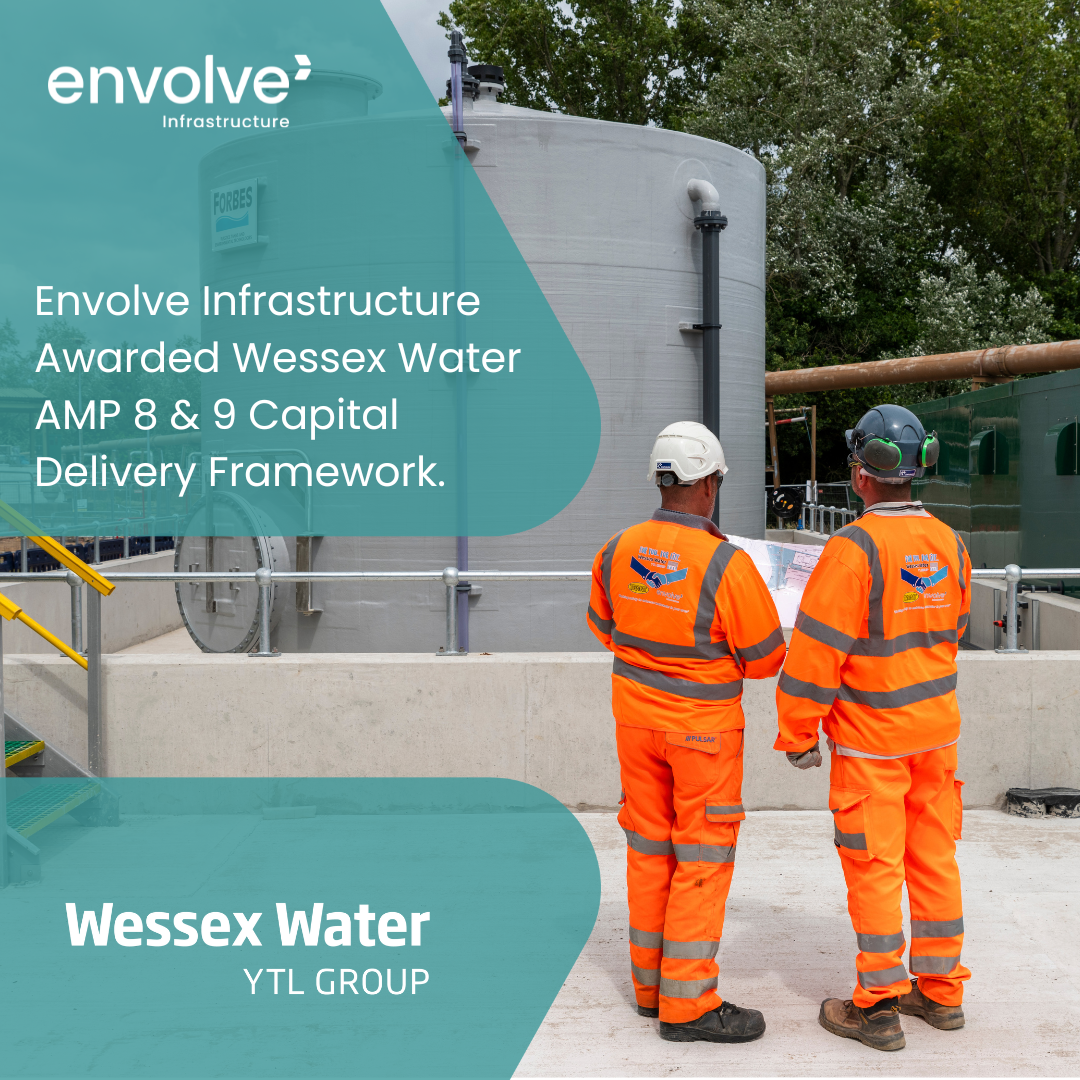 Envolve Infrastructure Awarded Strategic Framework Appointment for up to 11 years on Wessex Water Capital Delivery Framework.